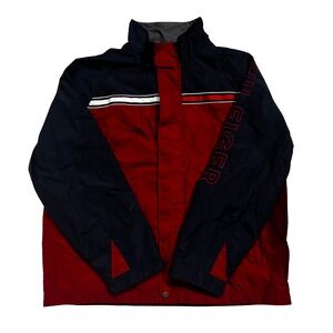 Tommy Hilfiger Colorblock Windbreaker Jacket - Red & Navy.mj0309